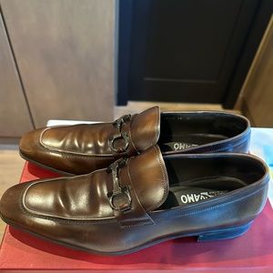 Salvatore Ferragamo Brown Loafers
